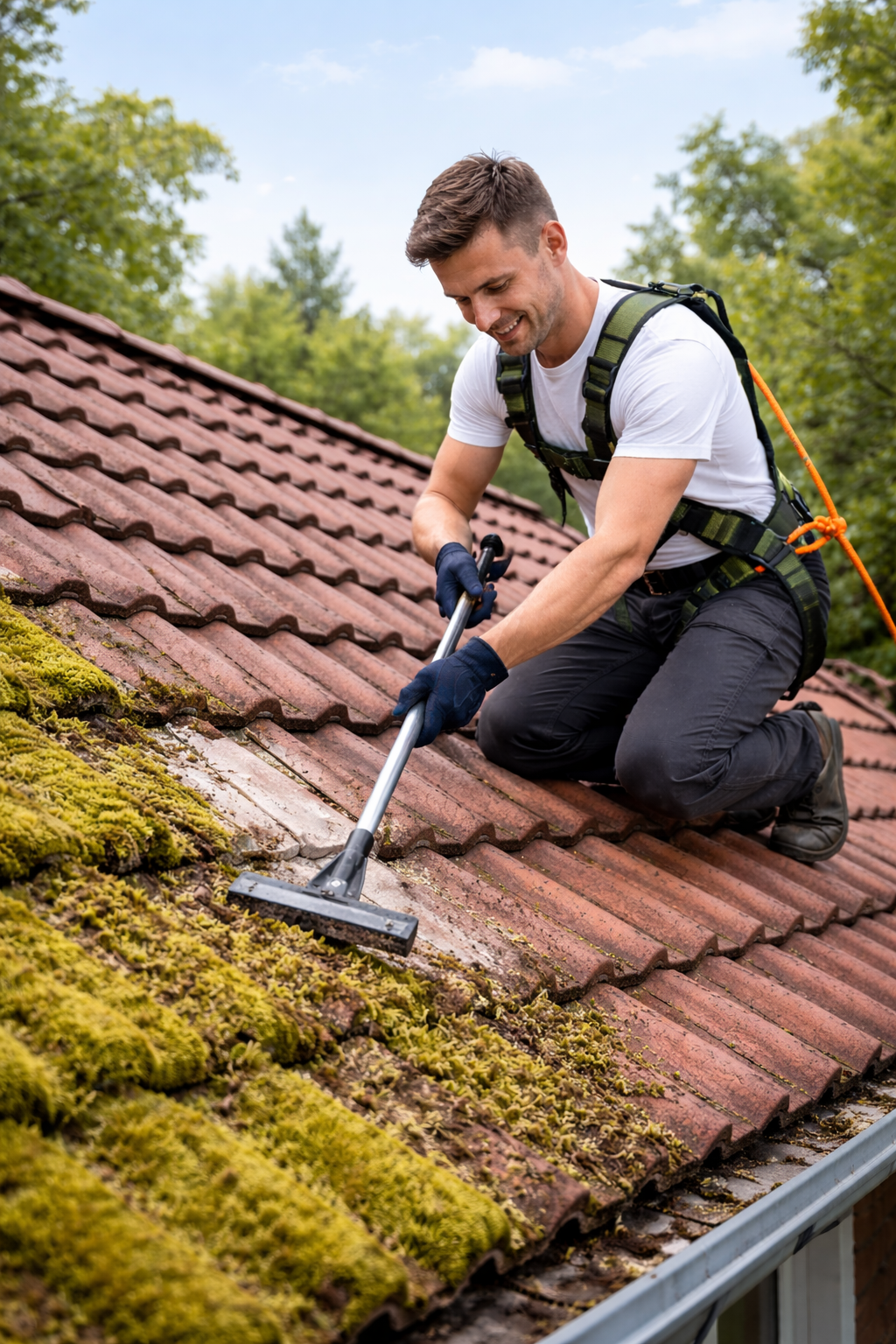 Manuell skrapning av tak